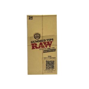 RAW Perforated Gummed Tips - 24 Per Box