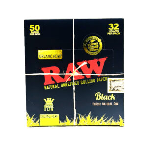 RAW BLACK EDITION ORGANIC HEMP KING SIZE SLIM 50 PACK