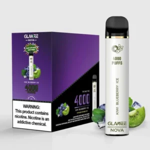 Glamee Nova Disposable Vape Device Kiwi Blueberry Ice