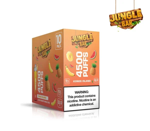 Jungle Bar Disposable Vape 4500 PUFFS Kongs Island