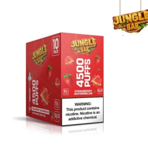 Jungle Bar Disposable Vape 4500 PUFFS Strawberry Watermelon