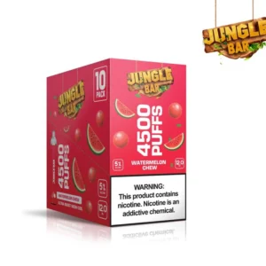 Jungle Bar Disposable Vape 4500 PUFFS Watermelon Chew